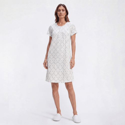 Womens Elizabeth & Nicole Short Sleeve Nightgown